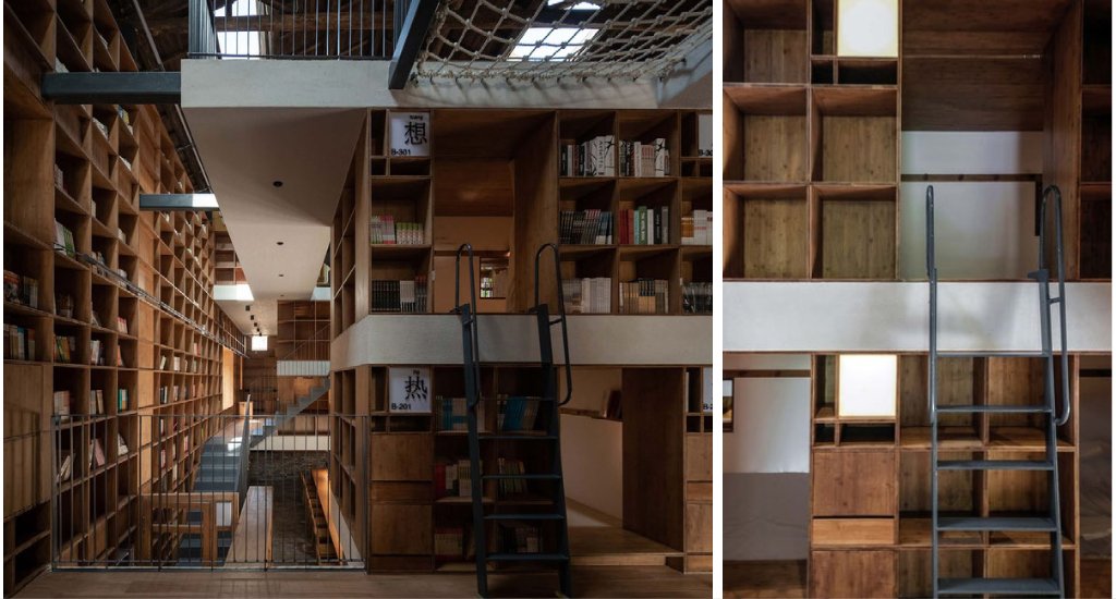 Kanto-Capsule Hostel-Atelier Tao+C-bookshelves