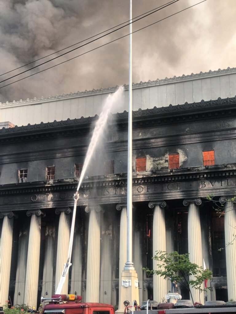 Kanto-Manila-Post Office-fire