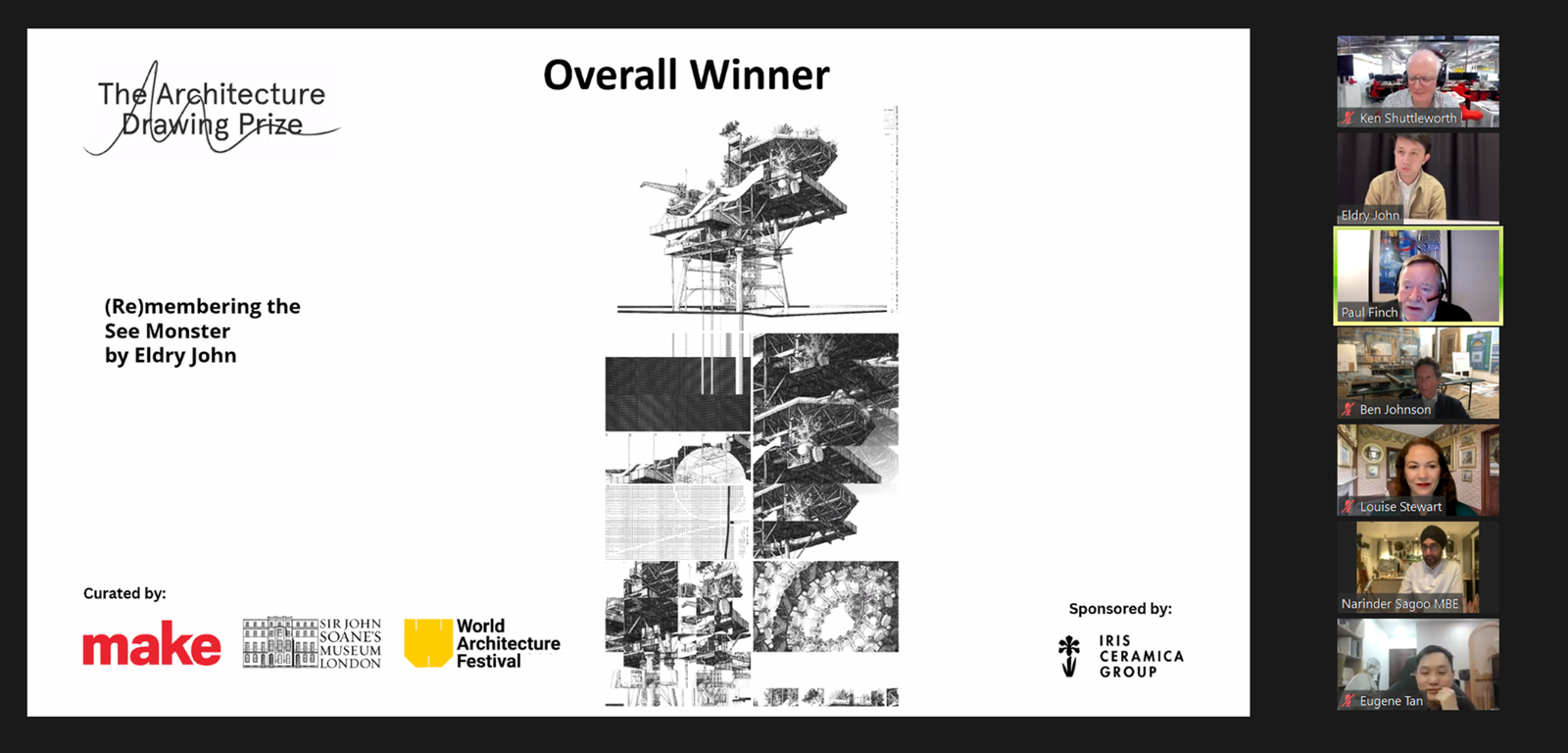 Kanto WAF 2024 shortlist announcement last year's Architecture Drawing Prize winner Eldry Infante